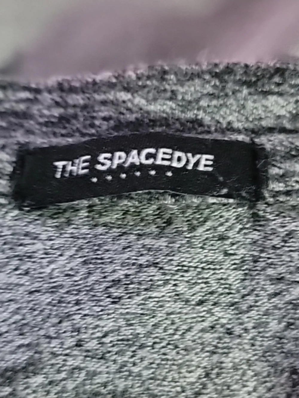 BKLYN The Spacedye Henley Short Sleeve Shirt Gray Chest Pocket Medium